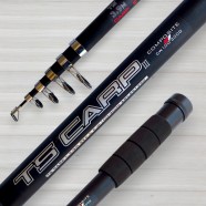 Вудилище коропове телескопічне Kaida TS Carp, 100-300г, 3,9м